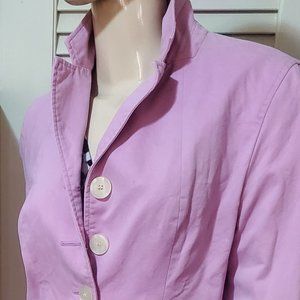 Pink woman's lined, cotton jacket, "The Limited". Size 10.